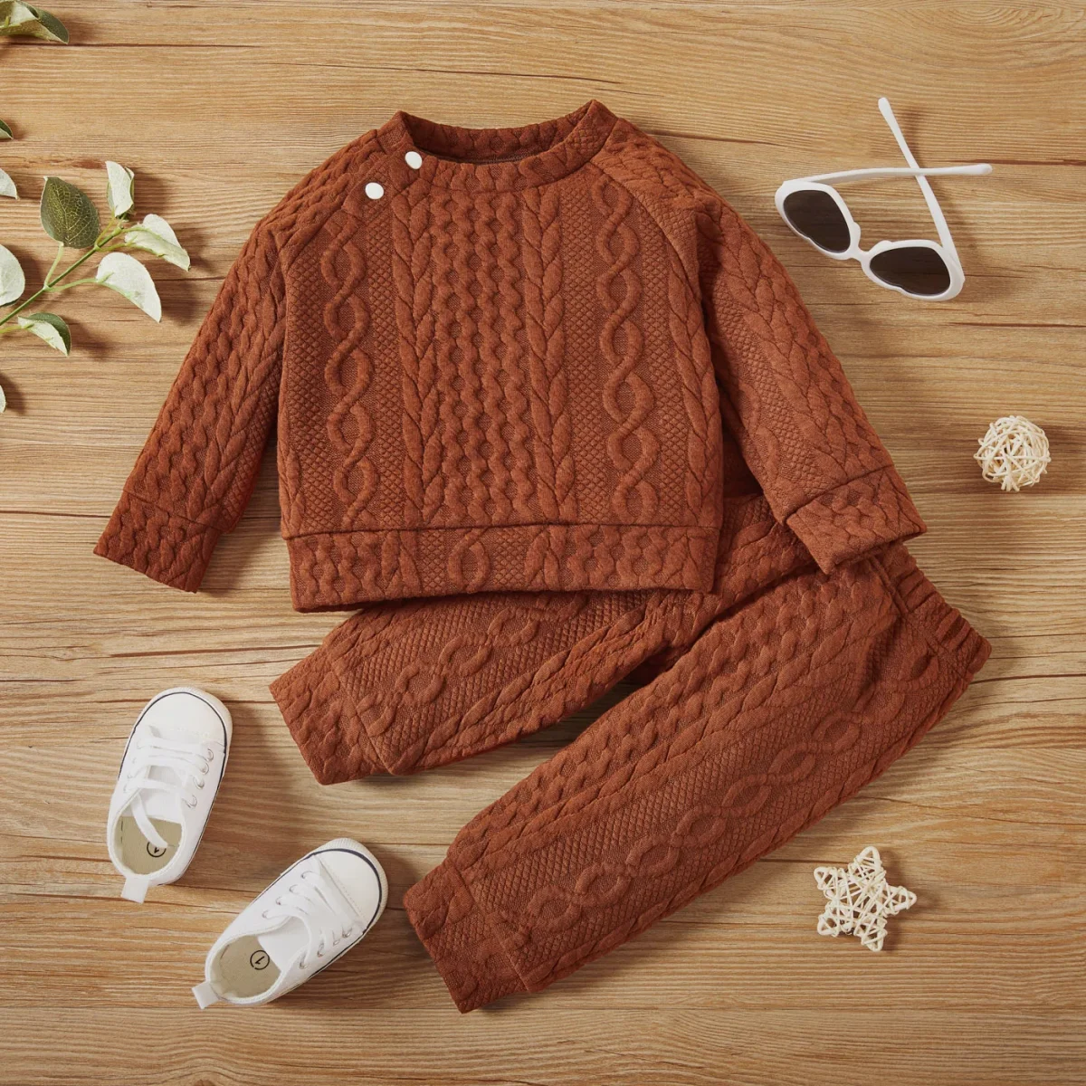 7 Colors Newborn Baby Girl Boy Clothes Set Solid Color Long Sleeves Top+Pants 2PCS Outfits Leisure Sport Autumn&Winter Costume - Image 4