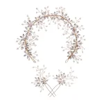 Girls Tiaras Hairpin Wedding Hair Accessories For Women Golden Crystal Crown Headdress Prom Headpiece Noiva Hair Jewelry - Image 6