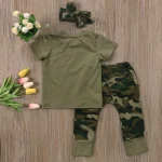 Newborn Baby Boy Clothes Camouflage Print Toddler Girl Clothes T-shirt Harem Pant 2Pcs Boys Set Children Infant Outfit A255 - Image 3