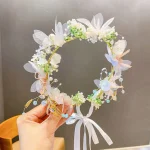 Sweet Performance Hair Accessories For Women Girls Elegant Headwear Kids Fairy Pearl Flower Hair Hoop Wedding Headbands Gifts - Image 6