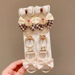 Kids Hair Accessories 10Pcs/Set Baby Girls Cute Hair Band Sweet Bow  Ties Elastic Rubber Princess Flower Headbands for Girls - Image 13