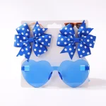 Fashion Baby Hair Glasses Accessories Set Nylon Bows Headband for Newborn Girl Lovely Hairclips Babe Sunglasses Headwear Sets - Image 9
