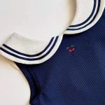 Children's Swimsuit 2025 New Toddler Baby Girls One-piece Swimsuit Summer Navy Swimsuit Swimwear for Girls - Image 3
