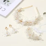Girls' Floral Crown Headband - Forest Princess Tiara with Silk Flowers, Flower Girl Hair Accessory Baby Headbands for Girls - Image 3