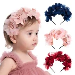 Baby Girls Child Photo Tools Hair Accessories Headwear Baby Headband Head Hoop Crown Hair Band