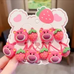 Children's hair accessories, hair rings, strawberry bear hair ropes, girls' rubber bands, headband accessories, little girls' ca - Image 6