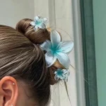 Summer Flower Hair Clips For Women Sweet Hair Claw Ponytail Clips Hair Holder Fashion Barrette Girls Headwear Hair Accessories - Image 3