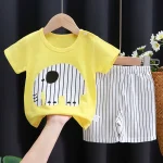 Kids Clothes Set Baby Boy/Girl T-Shirt + Shorts Summer Clothing Cotton Cartoon Casual Boys Tracksuit Children Baby Clothes Set - Image 8