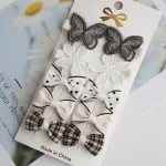Trendy Adorable Children's Flower Hair Accessories Hair Clips Toddler Headwear Hair Decorations for Girls Cute Hairpins 10Pcs - Image 9