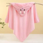 Cute Bath Towel for Baby Soft Absorbent Towel Newborn Swaddle Wrap Baby Blankets for Girls Boys - Image 6