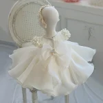 Baby Girl Dress Lace Beading Appliques Baptism Dress for Girls 1st Year Birthday Party Wedding Christening Baby Infant Clothing - Image 6