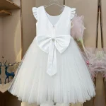 Baby Girls Summer Dresses 2 3 6 8 10Yrs Cute Kids Birthday Princess Dress Children Casual Clothes Sleeveless Girls Layered Dress - Image 4