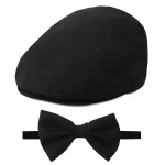 Baby Boy Cap Toddler Birthday Baptism Accessorie Newborn Christening Wedding Party Gift Kids Driver Hats with Bow Tie - Image 8