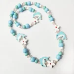 Girl Beads Toys Necklace + Bracelet Unicorn Baby Handmade Necklace Accessories Princess Children Birthday Gifts - Image 9