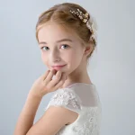Girls' Hair Accessories, Children's Headdress, Wreath, Head Flower, Performance Accessories, Headdress Side Clip, New - Image 2