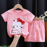 Kids Clothes Set Baby Boy/Girl T-Shirt + Shorts Summer Clothing Cotton Cartoon Casual Boys Tracksuit Children Baby Clothes Set - Image 16