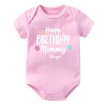 Happy Birthday Mommy I Love You Baby Bodysuit Clothes Newborn Boys Girls Jumpsuit Infant Mommy's Birthday Outfit Best Gifts - Image 7