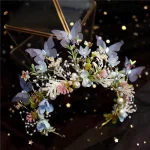 Sweet Performance Hair Accessories For Women Girls Elegant Headwear Kids Fairy Pearl Flower Hair Hoop Wedding Headbands Gifts - Image 9