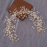 Girls Tiaras Hairpin Wedding Hair Accessories For Women Golden Crystal Crown Headdress Prom Headpiece Noiva Hair Jewelry - Image 2