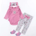 Newborn Boy and Girl Clothes Set 0-3 Months New born Hospital Stuff Outfit Gift Bodysuit Pants Socks Hat Fashion Free Shipping - Image 8