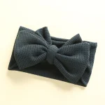 Baby Girl Hair Accessories Baby Headband Newborn Children's Headwear Knit Big Bow Double Layer Kids Hair Band Turban Headdress - Image 8