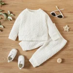 7 Colors Newborn Baby Girl Boy Clothes Set Solid Color Long Sleeves Top+Pants 2PCS Outfits Leisure Sport Autumn&Winter Costume - Image 13