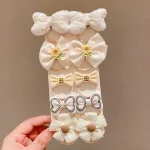 Kids Hair Accessories 10Pcs/Set Baby Girls Cute Hair Band Sweet Bow  Ties Elastic Rubber Princess Flower Headbands for Girls - Image 11
