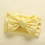 Baby Girl Hair Accessories Baby Headband Newborn Children's Headwear Knit Big Bow Double Layer Kids Hair Band Turban Headdress - Image 25