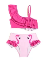 Baby Girls Swimsuits for Toddlers Kids 3pcs Bathing Suits Bikini - Image 6