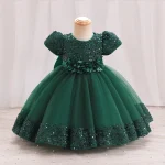 Toddler Girls 1st Birthday Clothes Bow Cute Baby Baptism Gown Kids Wedding Party Elegant Princess Vestidos Christmas Costume - Image 10