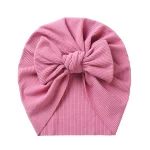Baby Accessories For Newborn Toddler Kids Baby Girl Boy Turban Cotton Beanie Hat Winter Cap Knot Solid Soft Hospital Caps - Image 9