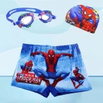 Anime Spiderman Kid Swimwear Pants Cap Set Baby Boy Swimsuit Shorts Cartoon Spiderman kids Swimming Trunks Glasses Gift - Image 11