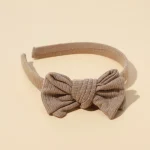 Baby Accessories For Newborn Toddler Kids Baby Girl Boy Headband  Solid Color Hairhoop Simple  Atmospheric Bow Hair Accessories - Image 18