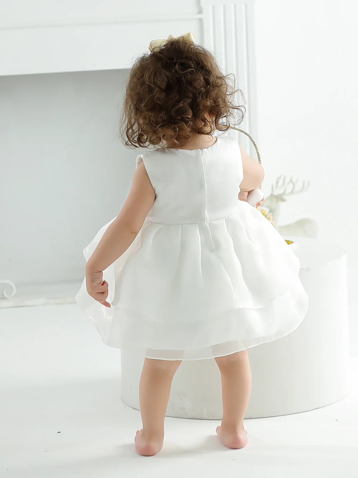 Clothes for Baby Girl 1 Year Baby Girl Christening Gift Dress Newborn Christening Dresses for Girls Christening White Clothes - Image 5