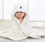 Toddler Bathrobe Infant Bath Towel Boy Girl Blankets Swaddle With Hood Cartoon Coral Fleece Towel Blanket Newborn Kids Bedding - Image 13