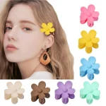 Flower Claw Clip 7 PCS Claw Clips, Hair Clips For Women Non Slip, Claw Clips for Thick Hair Women Girls Gifts, 7 Colors