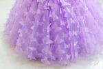 Toddler Baby Girls Clothes Elegant Bow Tulle Dress Summer Kids Princess Party Birthday Dress Butterfly Solid Mesh Dress - Image 5