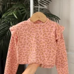 Kids Long Sleeved Undershirt Girls Cute Floral Dots T-shirt 2-10T Children Boys Sweet Tops Bottoming Shirt  t shirt for kids boy - Image 6