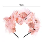 Baby Girls Child Photo Tools Hair Accessories Headwear Baby Headband Head Hoop Crown Hair Band - Image 5