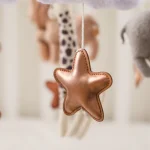 Crib Mobile Bed Bell Wooden Baby Rattles Soft Felt Cartoon Animal Bed Bell Newborn Music Box Hanging Toy Crib Bracket Baby Gifts - Image 5