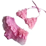New children's swimsuit cute flower baby swimsuit for girls - Image 3