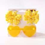 Fashion Baby Hair Glasses Accessories Set Nylon Bows Headband for Newborn Girl Lovely Hairclips Babe Sunglasses Headwear Sets - Image 7
