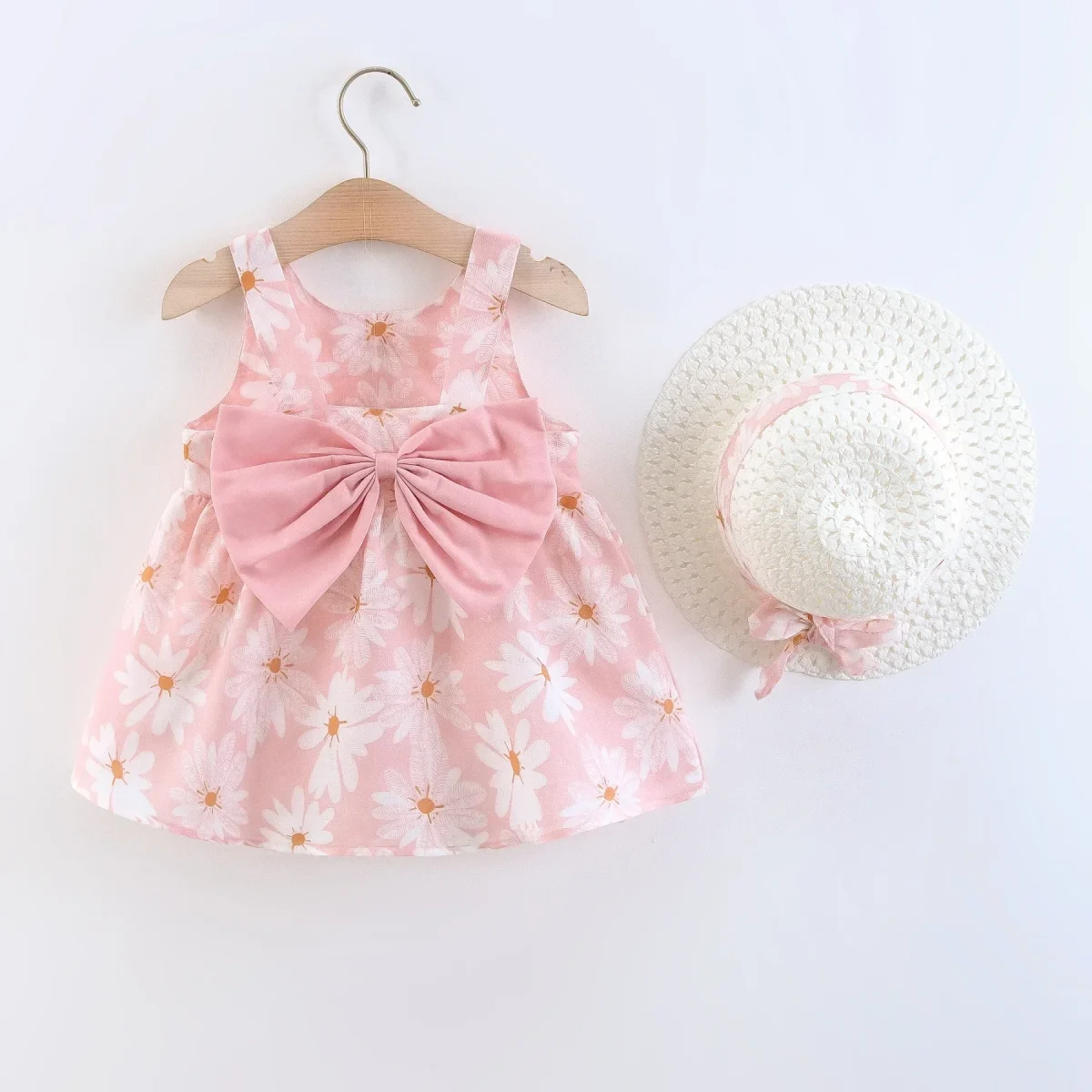 (Girls 0-3 Years Old) Summer New Girls Dress Floral Print Little Fresh Everyday Sweet Princess Dress with Bow - Image 9