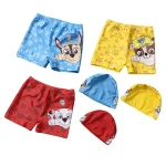 Kid Swimwear Pants Cap Set Baby Boy Swimsuit Shorts Cartoon PAW Patrol kids Swimming Trunks Gift