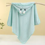 Cute Bath Towel for Baby Soft Absorbent Towel Newborn Swaddle Wrap Baby Blankets for Girls Boys - Image 9