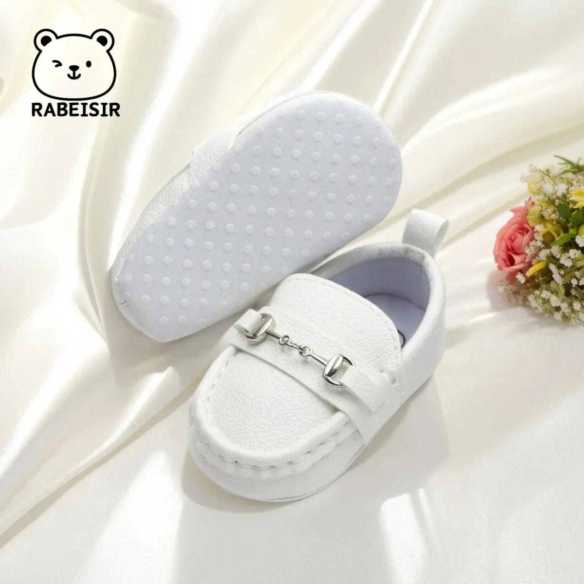 Baby shoes retro bean shoes baby walking shoes 6-12-18 months soft sole anti slip breathable - Image 4