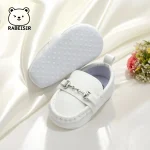 Baby shoes retro bean shoes baby walking shoes 6-12-18 months soft sole anti slip breathable - Image 4