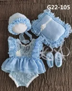 Newborn Photography Props Baby Girl Hat Shoes Lace Romper Bodysuits Outfits Photo Clothing Fotografia Boy Costume Accessories - Image 8