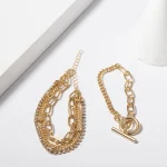 Layered Shiny Rhinestones Bracelets Set for Women Trendy Charms Hand Chains 2023 Fashion Jewelry Accessories on Hand Girls Gifts - Image 5