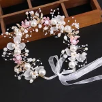 Sweet Performance Hair Accessories For Women Girls Elegant Headwear Kids Fairy Pearl Flower Hair Hoop Wedding Headbands Gifts - Image 8
